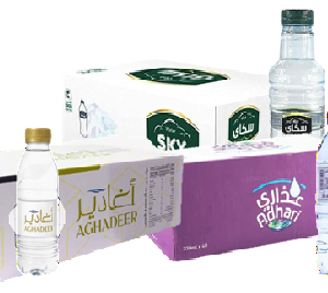 مياة شرب ( اغادير أو عذاري أو اسكاي ) 330مل شد 40 عبوة