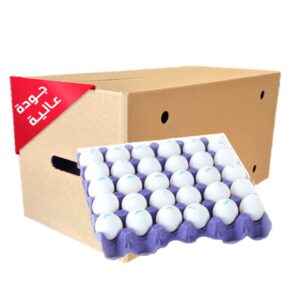 بيض طازج 30×12 اطباق مقاس لارج