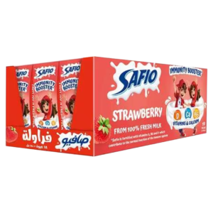صافيو حليب بالفراولة 180 مل ( الكرتون 18 عبوة )