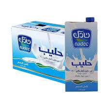 نادك حليب كامل الدسم 1 لتر - (كرتون 12عبوة)