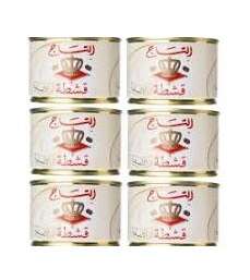 التاج قشطة 155 غم - ( ربطة 6 علبه )