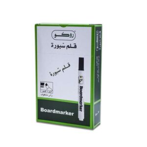 روكو قلم سبورة مشطوف لون اسود × 12 - علبة