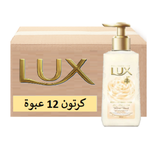 لوكس صابون سائل معطر لليدين ياسمين مخملي زهرة الياسمين و زيت اللوز 250 مل -(كرتون 12عبوة)