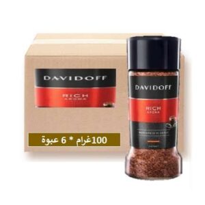دافيدوف قهوة ريش اروما 100 غم - (كرتون 6عبوة)