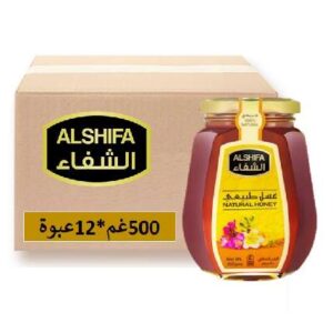 عسل الشفاء طبيعي 500 جم - (كرتون 12عبوة)