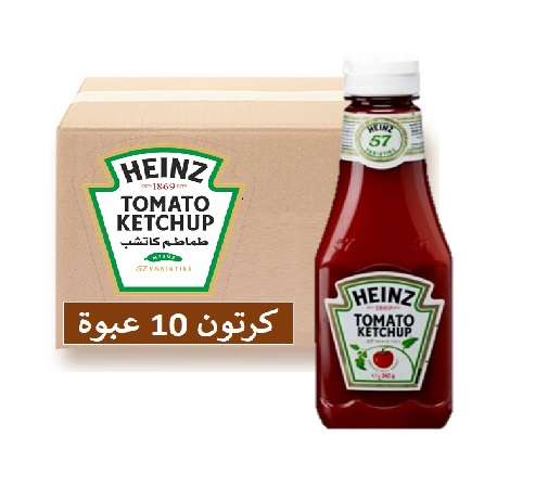 هاينز كاتشب طماطم ضغاط 10×342 جرام