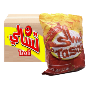 تسالي بطاطس بالفلفل الحار 12جم ( كرتون - 6 كيس * 21حبه )