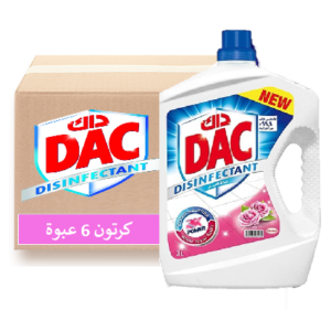 داك مطهر ومنظف برائحة الورد 3 لتر - ( كرتون 6 حبة )