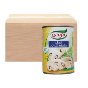 قودي فطر شرائح 400 جرام- (كرتون 24عبوة)