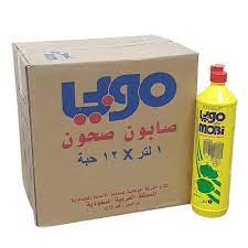موبي ليمون سائل تنظيف الصحون 1 لتر ( كرتون 12 حبة )