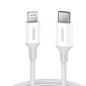 يوجرين سلك شاحن من USB-C إلى آيفون بطول 2 م - أبيض