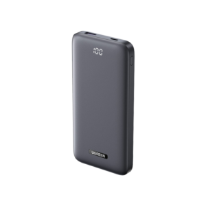 يوجرين شاحن متنقل  (Ultra Slim) بمنفذ PD ومنفذ USB بسعة 10000 ملي امبير- رمادي