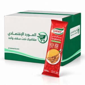 قودي مكرونة اسباغتي رفيعة أكثر رقم 21 - 450 غم × 24 - كرتون