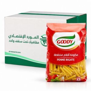 قودي مكرونة أقلام مخططة رقم 31 - 450 غم × 24 - كرتون