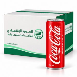 كوكا كولا علبة 250 مل ( كرتون 30 عبوة )