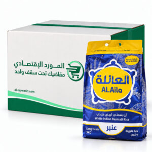 العائلة أرز بسمتي ابيض هندي عنبر 5 كغ ( 4 كيس )