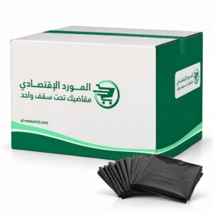 اكياس نفاية مسفطه اسود 70جالون 1كيلو - (كرتون 10 ربطه)