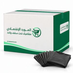 اكياس نفاية مسفطه اسود 30 جالون 1كيلو - (كرتون 10 ربطه)