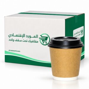 كوب قهوة طبقتين الخارجي كرافت 8 اونص ( كرتون 500 حبة )