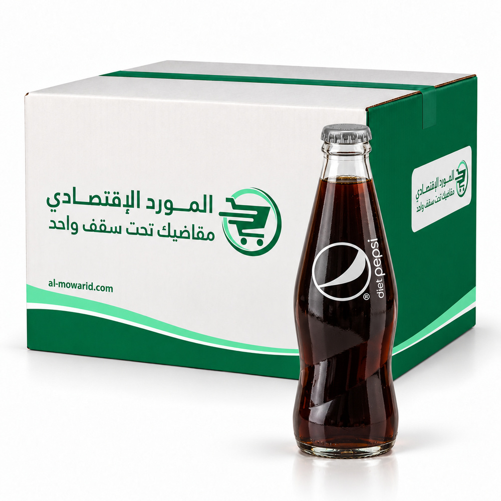 بيبسي دايت زجاج 250 مل ( كرتون 24 عبوة )