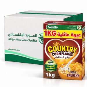 كونتري كورن فليكس نستله 1 كغ - (كرتون 5عبوة)