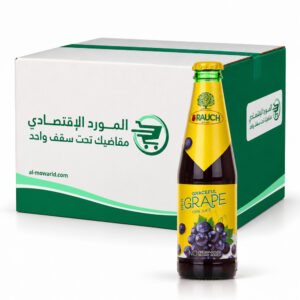 راوخ عصير عنب الطبيعي زجاج 250 مل - (كرتون 24عبوة)