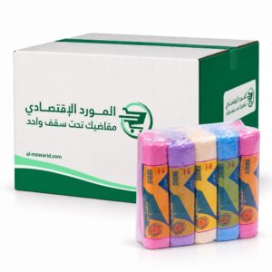 سفرة ملون 50 مفرش 100*110 سم - الكرتون 10 رول