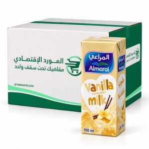 المراعي حليب بالفانيلا 150 مل ( الكرتون 18 عبوة )