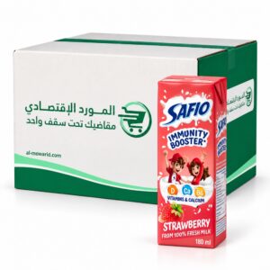 صافيو حليب بالفراولة 180 مل ( الكرتون 18 عبوة )