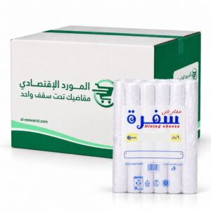 مفارش سفرة مقاس 100 × 110 سم ( كرتون 16 مفرش × 6 رول × 10 ربطة )