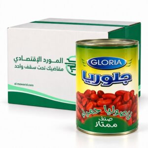 جلوريا فاصوليا حمراء 400 جرام ( الكرتون 24 علبة )