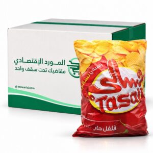 تسالي بطاطس بالفلفل الحار 12جم ( كرتون - 6 كيس * 21حبه )