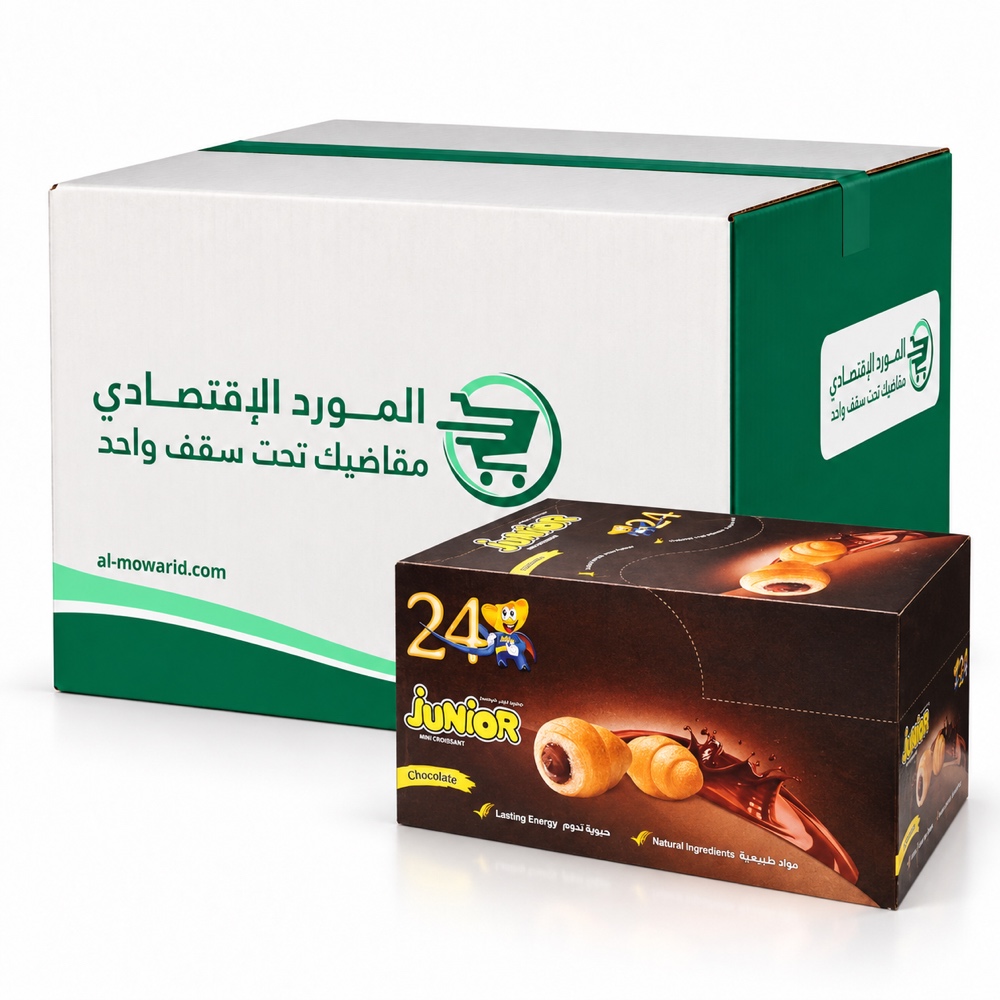 جونيور كروسان بالشوكولاتة 32جم ( كرتون 24حبه )