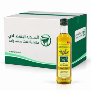 الوزير زيت زيتون 500 غرام - (كرتون 12عبوة)