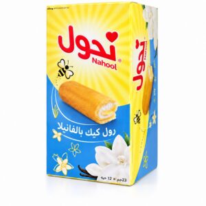 نحول رول كيك بالفانيلا 23جم * 12 حبه