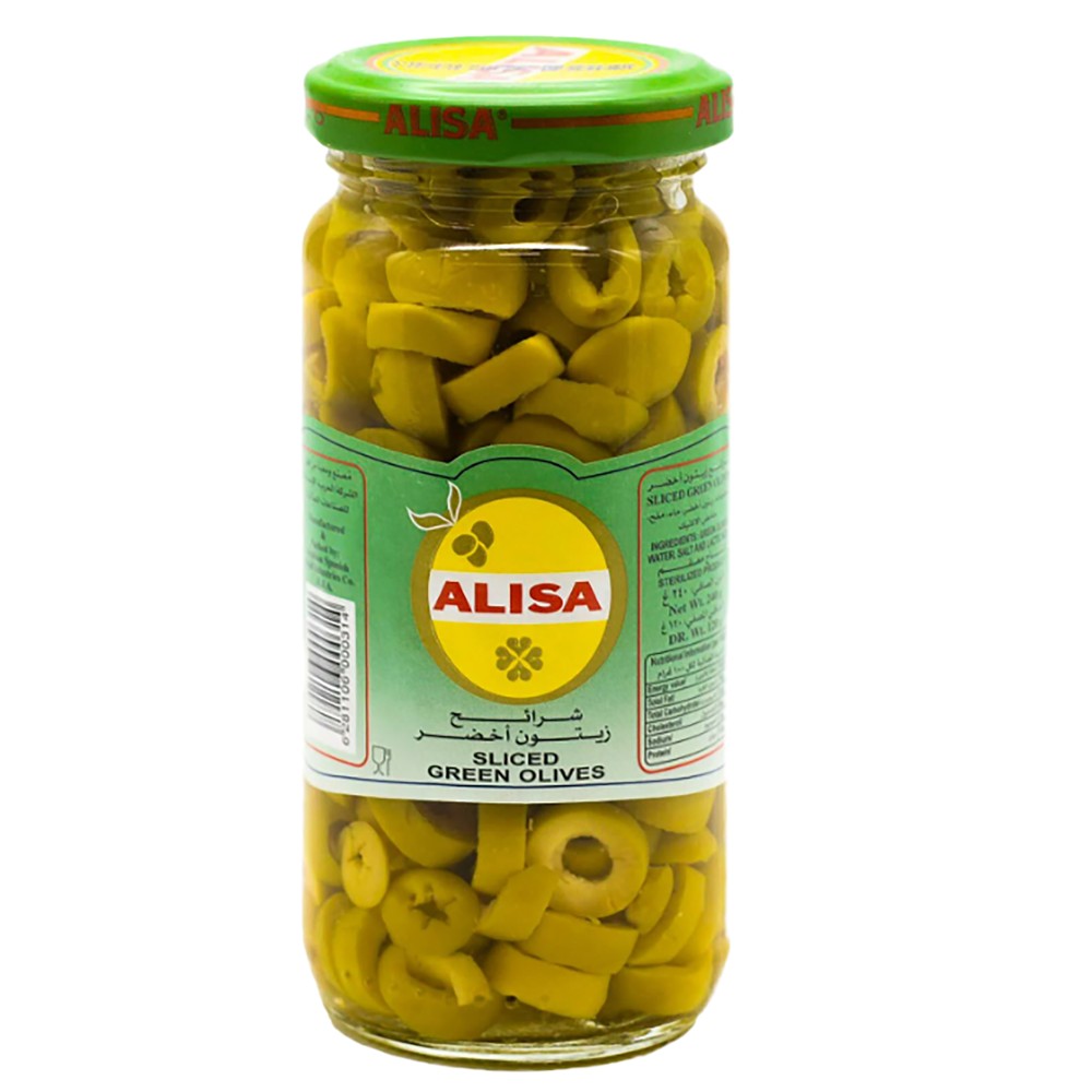 اليسا زيتون شرائح أخضر 120جم