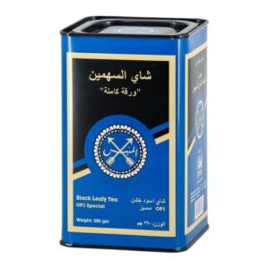 المنيس شاي السهمين ازرق فله علبة 290 جم