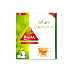 ربيع شاي اخضر طبيعي 100 كيس